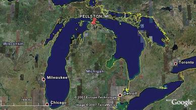 Google Map - Pellston, MI Google Map - Pellston, MI